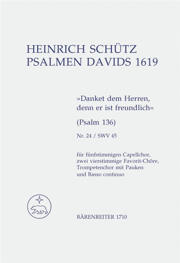 Danket dem Herren, denn er ist freundlich